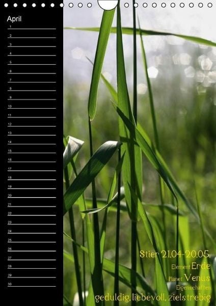 Produktbild: Naturbilder mit Sternzeichen / Geburtstagskalender (Wandkalender immerw&auml;hrend DIN A4 hoch)