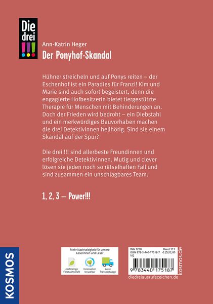 Produktbild: Die drei !!!, 111, Der Ponyhof-Skandal