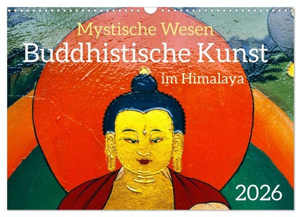 Produktbild: Mystische Wesen &ndash; Buddhistische Kunst im Himalaya (Wandkalender 2026 DIN A3 quer), CALVENDO Monatskalender