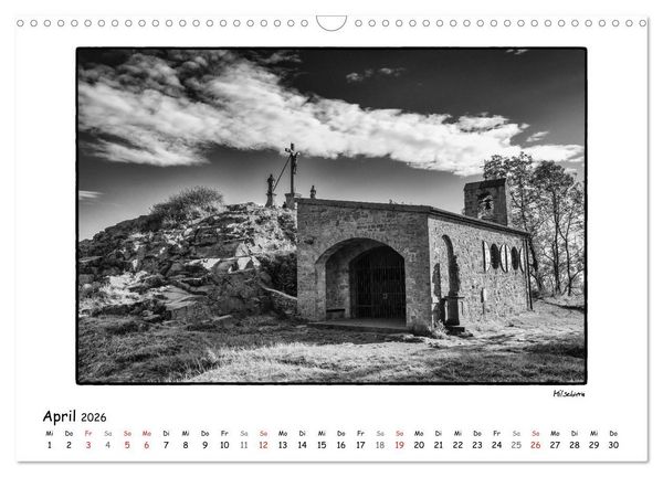 Produktbild: RH&Ouml;N SCHWARZ-WEISS (Wandkalender 2026 DIN A3 quer), CALVENDO Monatskalender