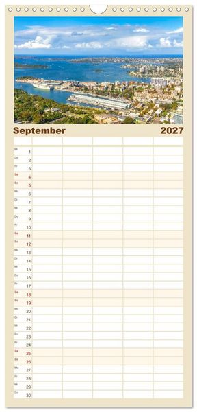 Produktbild: Familienplaner 2027 - Sydney - Pulsierendes Herz Australiens mit 5 Spalten (Wandkalender, 21 x 45 cm) CALVENDO