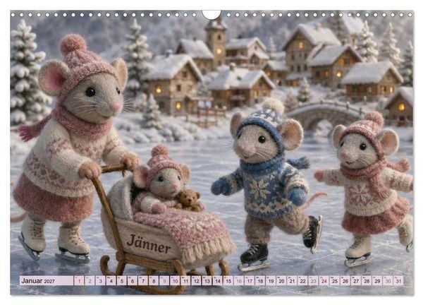 Produktbild: M&auml;usli Kalender (Wandkalender 2027 DIN A3 quer), CALVENDO Monatskalender
