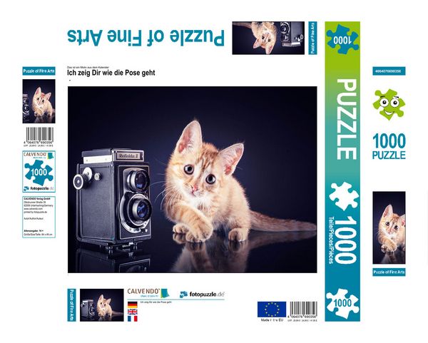 Produktbild: CALVENDO Puzzle Ich zeig Dir wie die Pose geht | 1000 Teile Lege-Gr&ouml;&szlig;e 64x48cm Foto-Puzzle f&uuml;r gl&uuml;ckliche Stunden