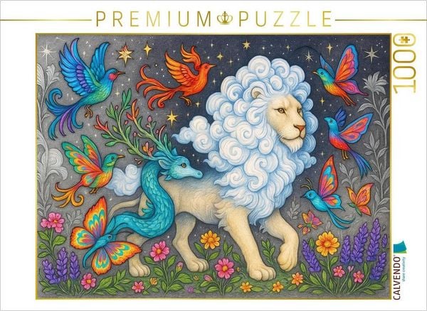 Produktbild: CALVENDO Puzzle Wolkenl&ouml;we und Traumv&ouml;gel | 1000 Teile Lege-Gr&ouml;&szlig;e 64x48cm Foto-Puzzle f&uuml;r gl&uuml;ckliche Stunden