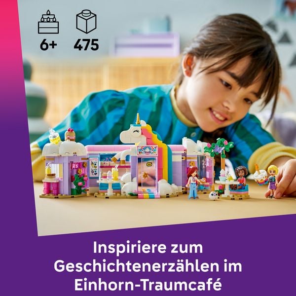 Produktbild: LEGO Friends 42684 Einhorn-Traumcaf&eacute;, Spielzeug mit 3 Mini Puppen