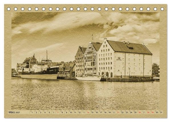 Produktbild: Danzig &ndash; Ein Kalender im Zeitungsstil (Tischkalender 2027 DIN A5 quer), CALVENDO Monatskalender