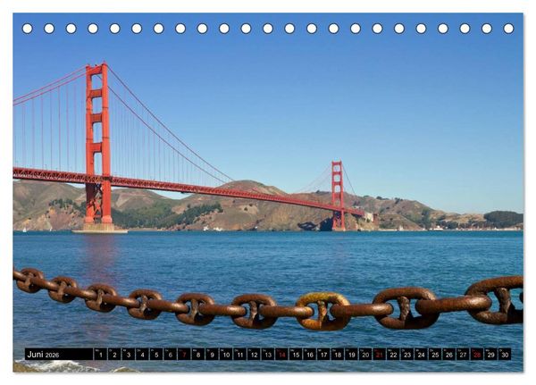 Produktbild: San Francisco - Traumstadt in Kalifornien (Tischkalender 2026 DIN A5 quer), CALVENDO Monatskalender