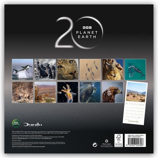 Produktbild: BBC Planet Earth III &ndash; BBC Planet Erde III 2027 &ndash; Wandkalender