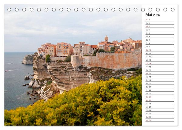 Produktbild: Wildromatisches Korsika (Tischkalender 2026 DIN A5 quer), CALVENDO Monatskalender