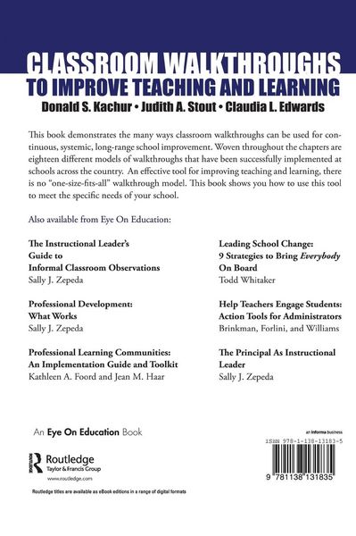 Produktbild: Classroom Walkthroughs To Improve Teaching and Learning
