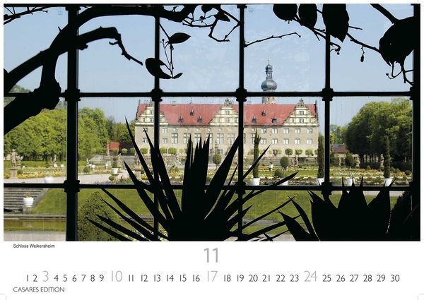 Produktbild: Schl&ouml;sser und G&auml;rten in Baden W&uuml;rttemberg 2024 L 35x50cm