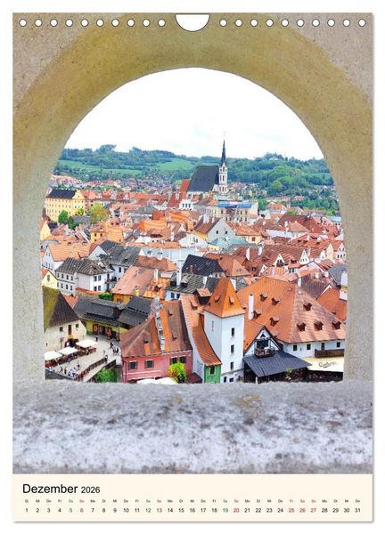 Produktbild: Krumau in Tschechien - Wundersch&ouml;nes Cesky Krumlov (Wandkalender 2026 DIN A4 hoch), CALVENDO Monatskalender