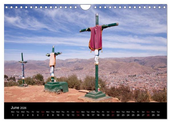 Produktbild: Peru - from the Andes to the Amazon / UK-Version (Wall Calendar 2026 DIN A4 landscape), CALVENDO 12 Month Wall Calendar