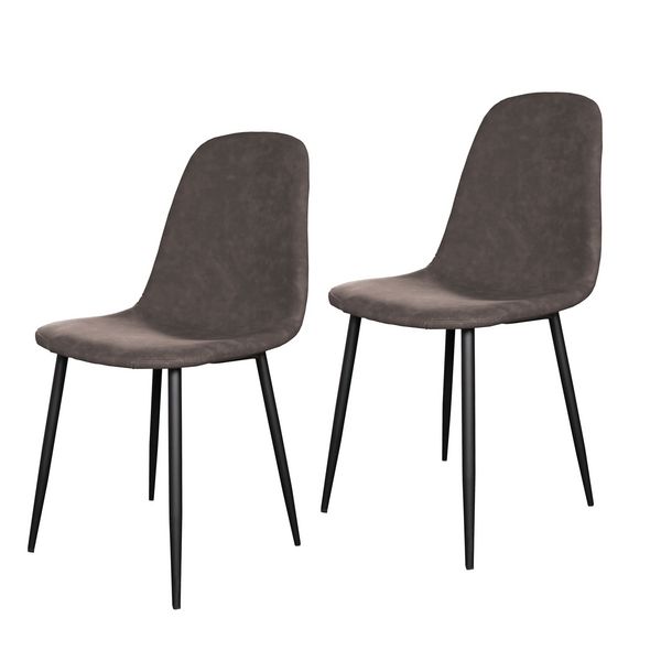 HTI-Living Stuhl Savannah PU Antikbraun 2er-Set Stuhl Savannah PU Antikbraun 2er-Set