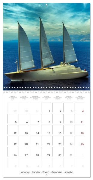 Produktbild: SUPERYACHTS (Wall Calendar 2026 12 &times; 12 Inch) CALVENDO 12 Month Wall Calendar