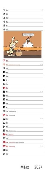 Produktbild: Ruhestand Streifenkalender 2027: Monatskalender f&uuml;r die Wand