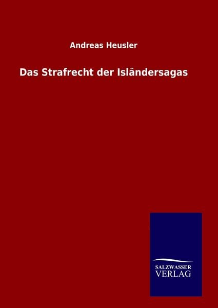 Produktbild: Das Strafrecht der Isl&auml;ndersagas