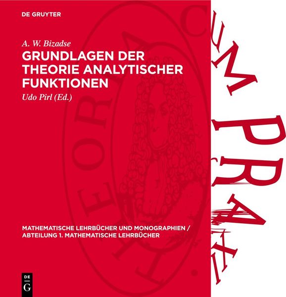 Produktbild: Grundlagen der Theorie analytischer Funktionen