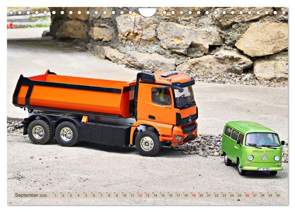 Produktbild: LKW Modelle beim Dampfmodellbautreffen in Bisingen (Wandkalender 2026 DIN A4 quer), CALVENDO Monatskalender