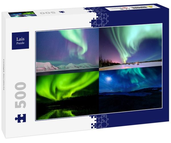 Produktbild: Lais Puzzle Collage Nordlicht 500 Teile