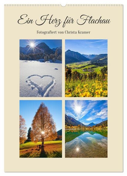 Produktbild: Ein Herz f&uuml;r Flachau (Wandkalender 2026 DIN A2 hoch), CALVENDO Monatskalender