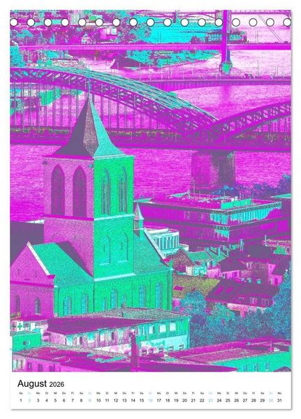 Produktbild: K&ouml;ln "in Hochform" (Tischkalender 2026 DIN A5 hoch), CALVENDO Monatskalender