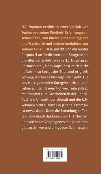 Produktbild: Mein Kopf l&auml;sst mich nicht in Ruh