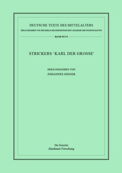 Produktbild: Strickers Karl der Gro&szlig;e