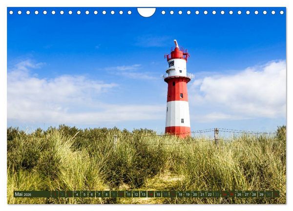Produktbild: BORKUM Trauminsel in der Nordsee (Wandkalender 2026 DIN A4 quer), CALVENDO Monatskalender