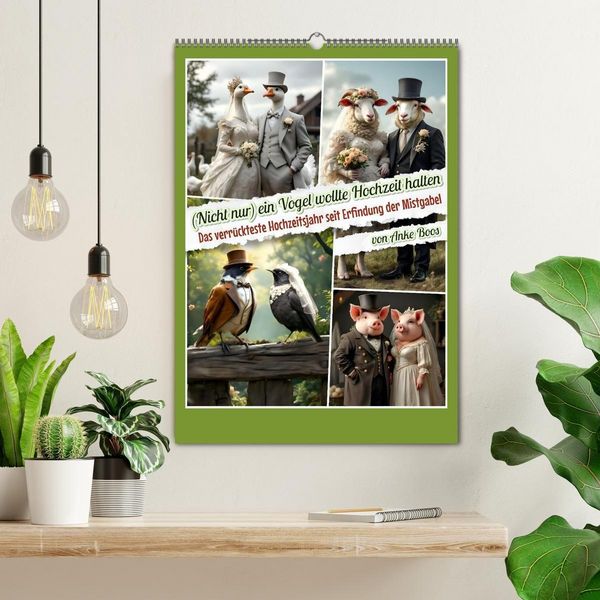Produktbild: Nicht nur ein Vogel wollte Hochzeit halten (Wandkalender 2026 DIN A2 hoch), CALVENDO Monatskalender