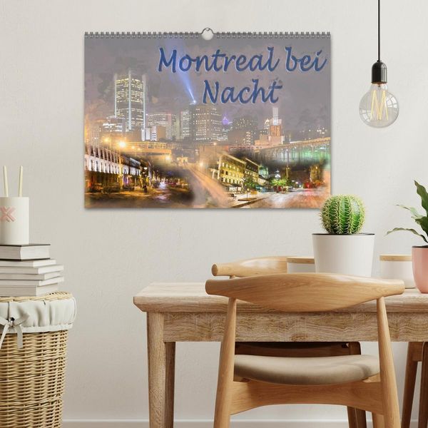 Produktbild: Montreal bei Nacht (Wandkalender 2026 DIN A3 quer), CALVENDO Monatskalender