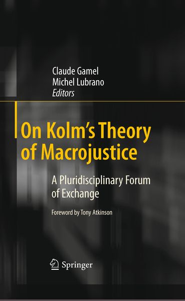 Produktbild: On Kolm's Theory of Macrojustice