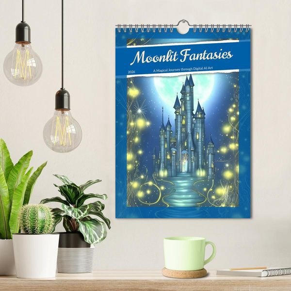 Produktbild: Moonlit Fantasies (Wall Calendar 2026 DIN A4 portrait), CALVENDO 12 Month Wall Calendar