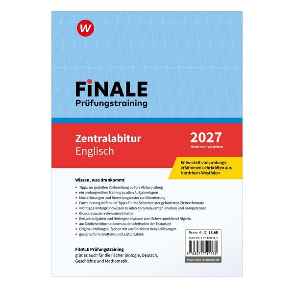Produktbild: FiNALE Pr&uuml;fungstraining Zentralabitur Nordrhein-Westfalen