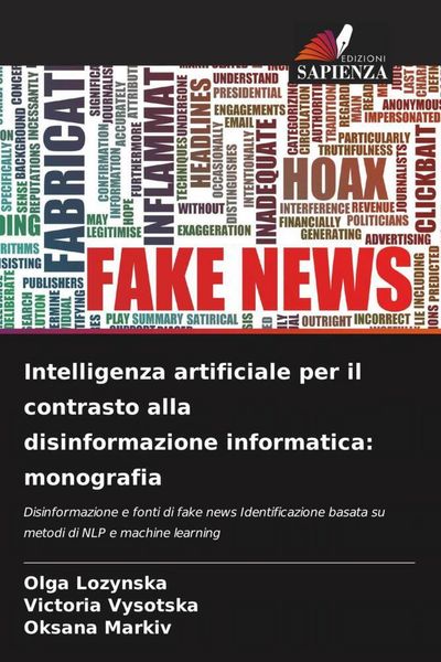Produktbild: Intelligenza artificiale per il contrasto alla disinformazione informatica: monografia