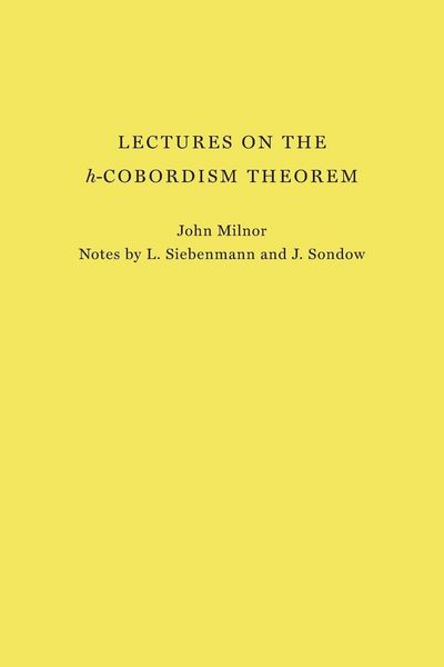 Produktbild: Lectures on the h-Cobordism Theorem