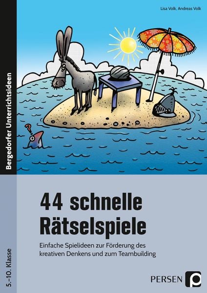 44 schnelle Rätselspiele, Taschenbuch von Lisa Katharina Volk,Andreas Ganz, Persen Verlag in der AAP Lehrerwelt GmbH, 978-3-403-20206-6