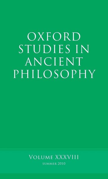 Produktbild: Oxford Studies in Ancient Philosophy
