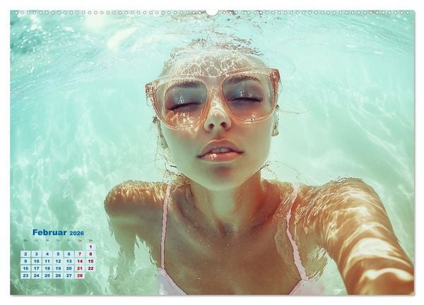 Produktbild: Entspannen am Strand (hochwertiger Premium Wandkalender 2026 DIN A2 quer), Kunstdruck in Hochglanz