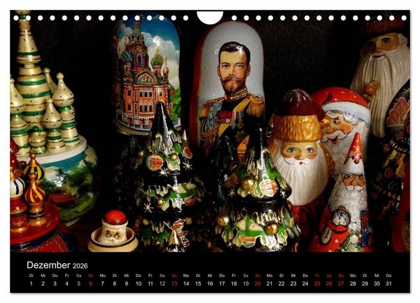 Produktbild: GESICHTER RUSSLANDS 2026 (Wandkalender 2026 DIN A4 quer), CALVENDO Monatskalender