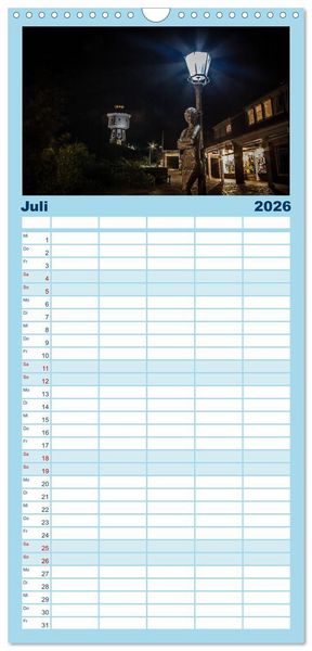 Produktbild: Familienplaner 2026 - Langeoog &ndash; Ein Herbst auf der Insel des Lebens mit 5 Spalten (Wandkalender, 21 x 45 cm) CALVENDO