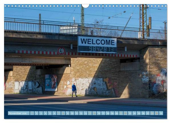 Produktbild: KunstLichtTore in Bochum - und Br&uuml;cken, die es werden sollten (Wandkalender 2026 DIN A3 quer), CALVENDO Monatskalender