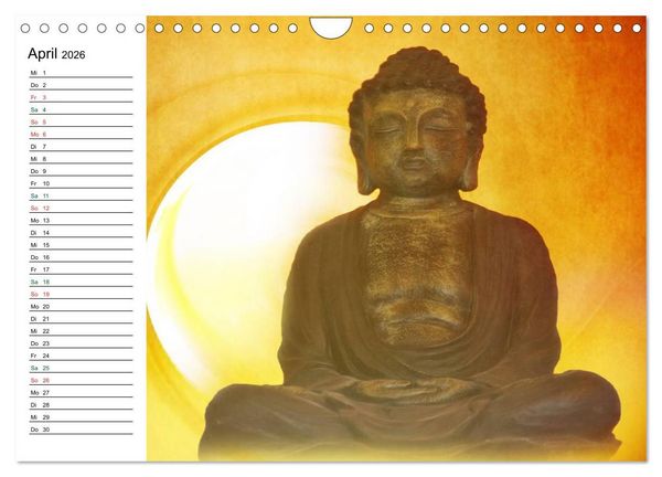 Produktbild: Buddha (Wandkalender 2026 DIN A4 quer), CALVENDO Monatskalender