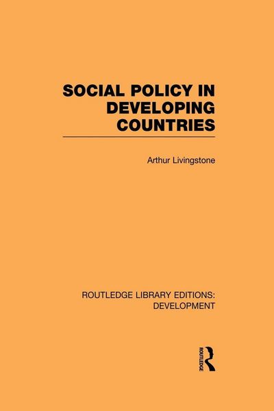Produktbild: Social Policy in Developing Countries