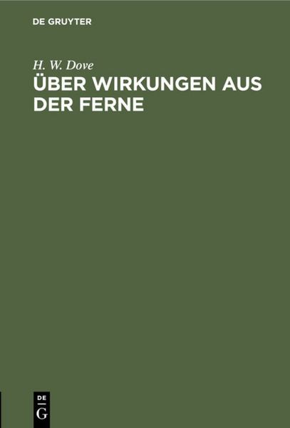 Produktbild: &Uuml;ber Wirkungen aus der Ferne