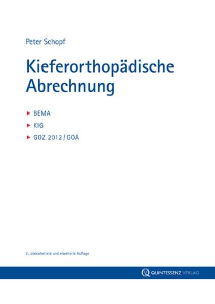 Kieferorthopädische Abrechnung