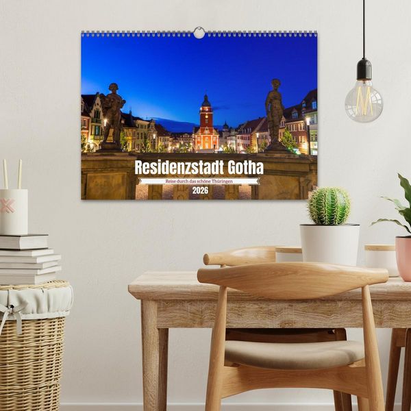 Produktbild: Residenzstadt Gotha - Reise durch das sch&ouml;ne Th&uuml;ringen (Wandkalender 2026 DIN A3 quer), CALVENDO Monatskalender