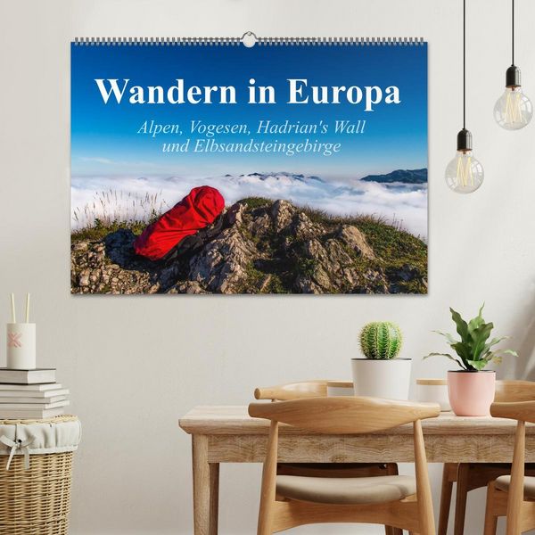 Produktbild: Wandern in Europa (Wandkalender 2026 DIN A2 quer), CALVENDO Monatskalender
