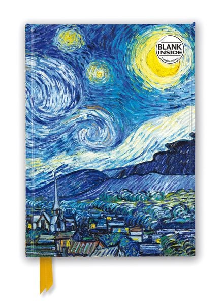 Produktbild: Premium Notizbuch Blank DIN A5: Vincent van Gogh, Sternennacht