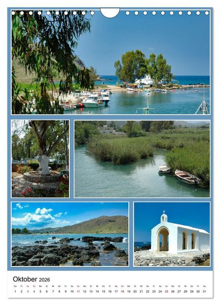 Produktbild: Kreta - Historische St&auml;dte und Bilderbuchd&ouml;rfer (Wandkalender 2026 DIN A4 hoch), CALVENDO Monatskalender